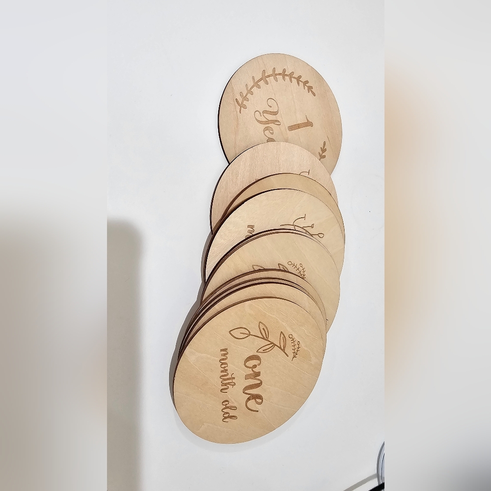 Wooden Milestone Discs